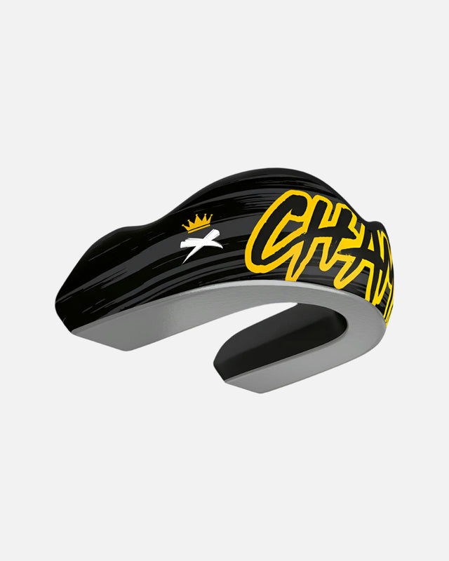 Proteză dentară de box Damage Control Extreme Impact Series Champ – Negru/Galben