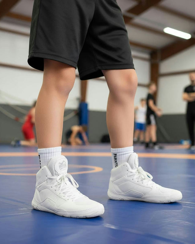 Phantom Athletics Dětské zápasnické boty Tactic – Bílé