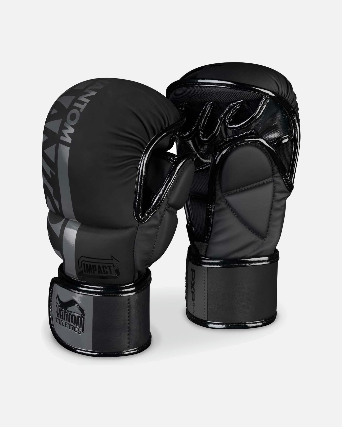 MMA rukavice Phantom Athletics APEX – Černá/Šedá