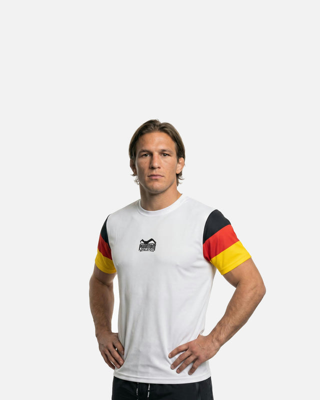 T-shirt Phantom Athletics EVO+ Team Germany – Blanc/Noir/Rouge/Or