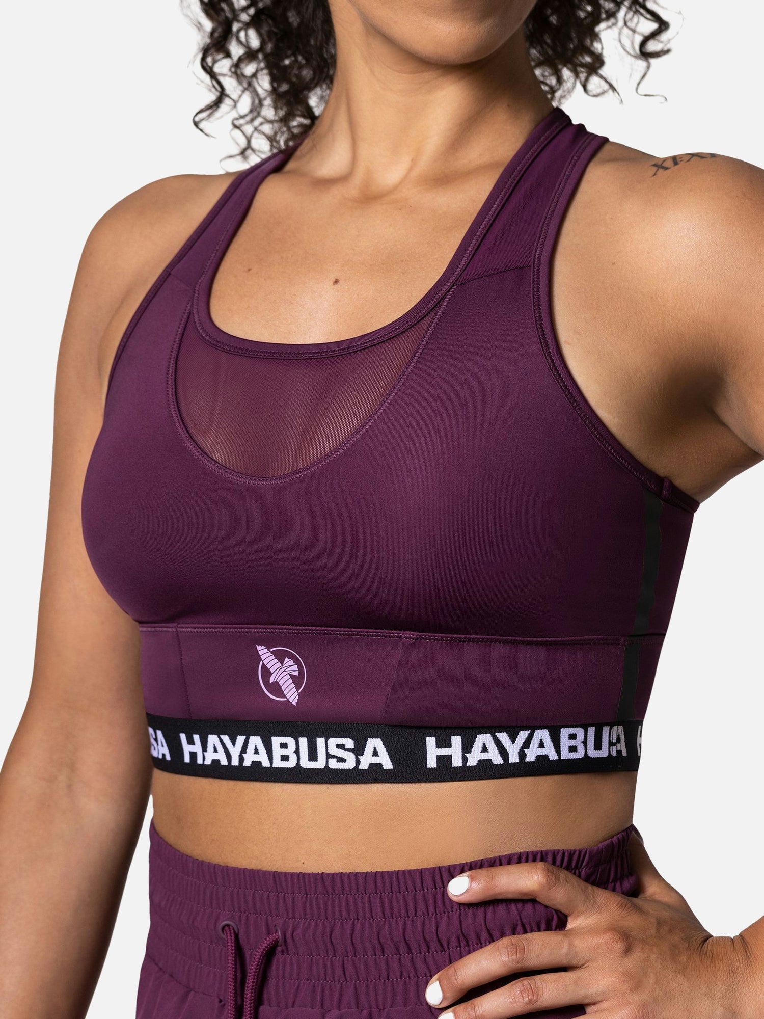 Hayabusa Sport-BH Crossback Damen – Weinrot
