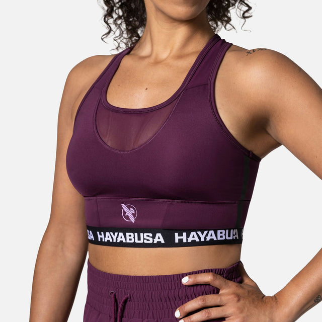 Hayabusa Sport-BH Crossback Damen – Weinrot