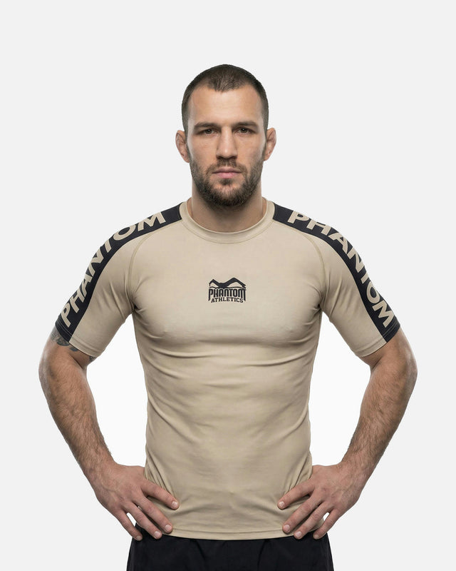 Rashguard Phantom Athletics EVO Apex manches courtes – Sable