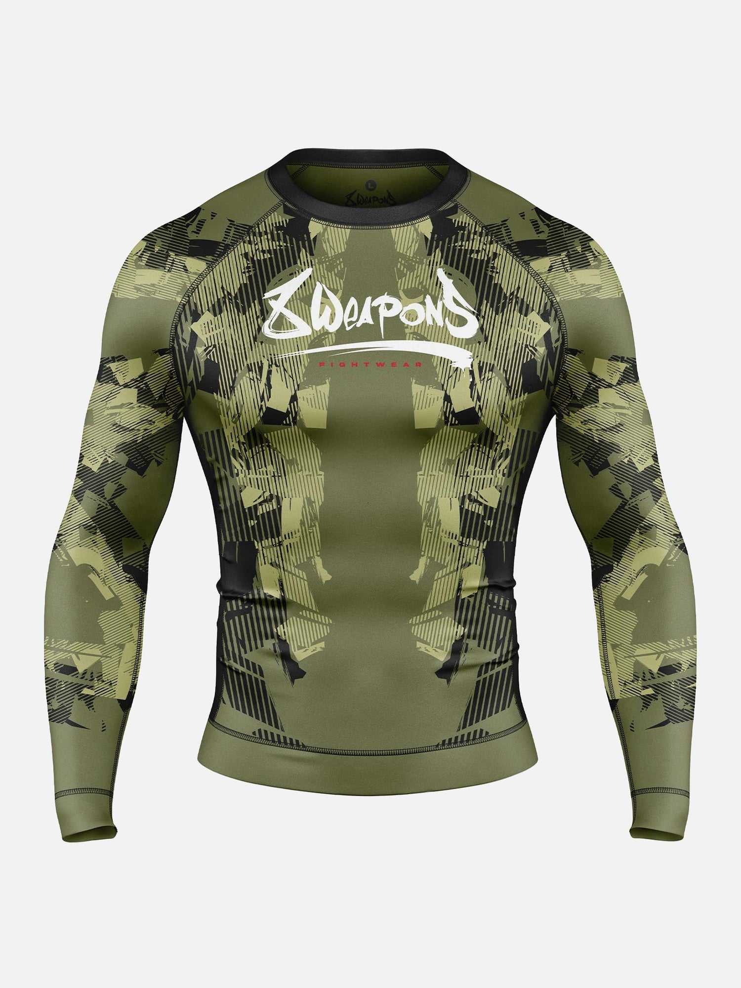 Rashguard 8 WEAPONS Hit 2.0 – Olive/Noir