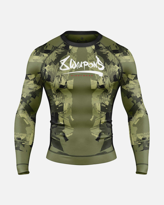 Rashguard 8 WEAPONS Hit 2.0 – Olive/Noir