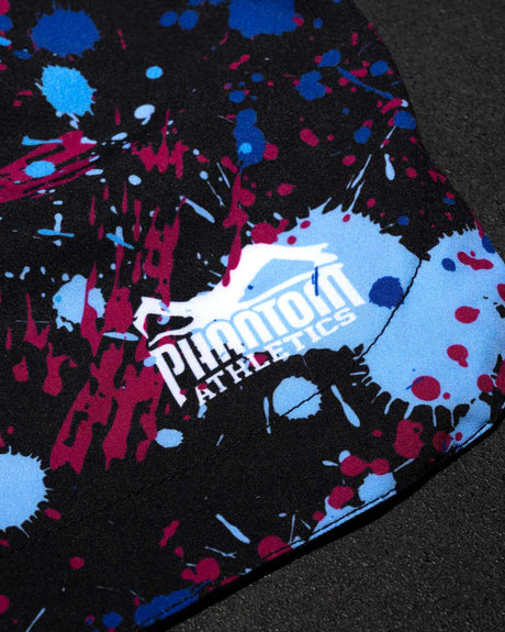 Calções de MMA Phantom Athletics Fusion Splatter – Azul