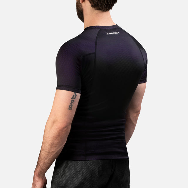 Rashguard Hayabusa Fusion Maniche Corte – Nero/Viola