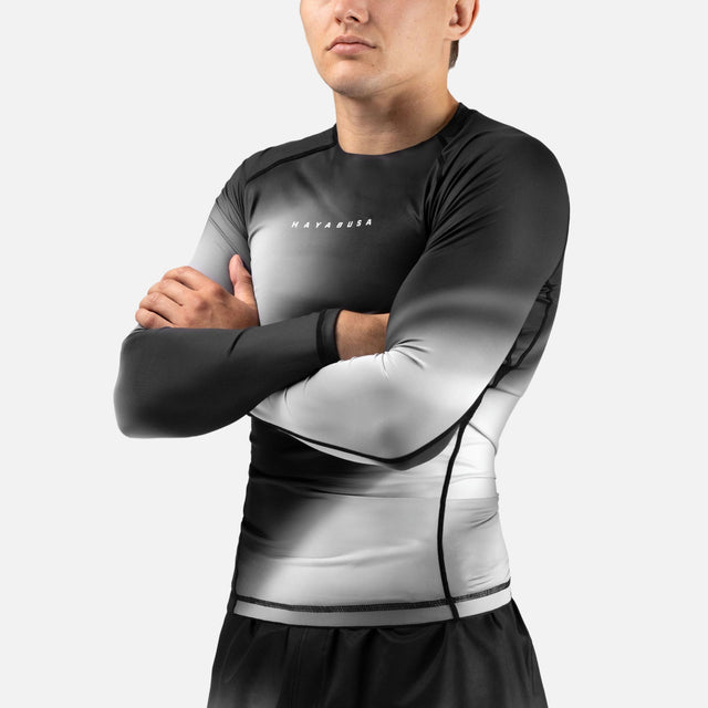 Hayabusa Rashguard Apex Nova Långa ärmar - Grå