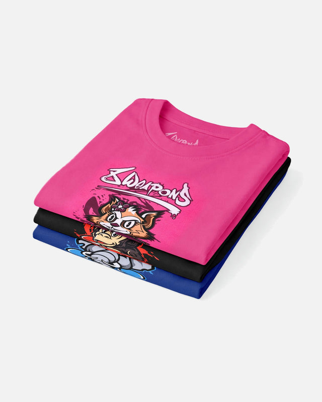 T-shirt enfant 8 WEAPONS – Rose