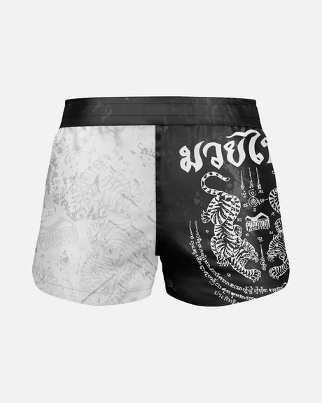 Calções de Muay Thai Phantom Athletics Fusion – Preto/Branco
