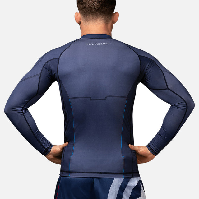 Marvel Rashguard Captain America Long Sleeves – Blue