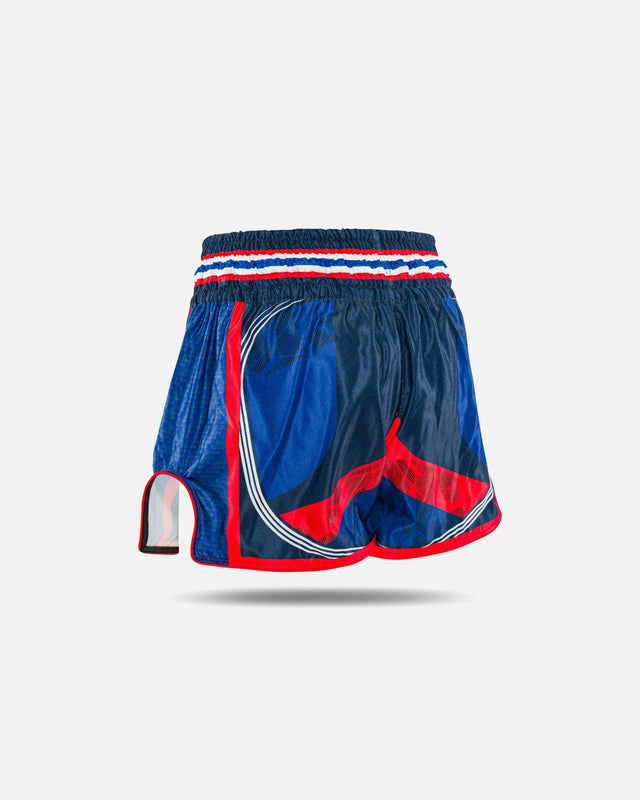 King Pro Boxing Muay Thai shorts Flag – Blå
