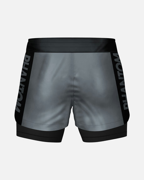 Calções de compressão Phantom Athletics Fusion 2in1 Apex – Cinzento