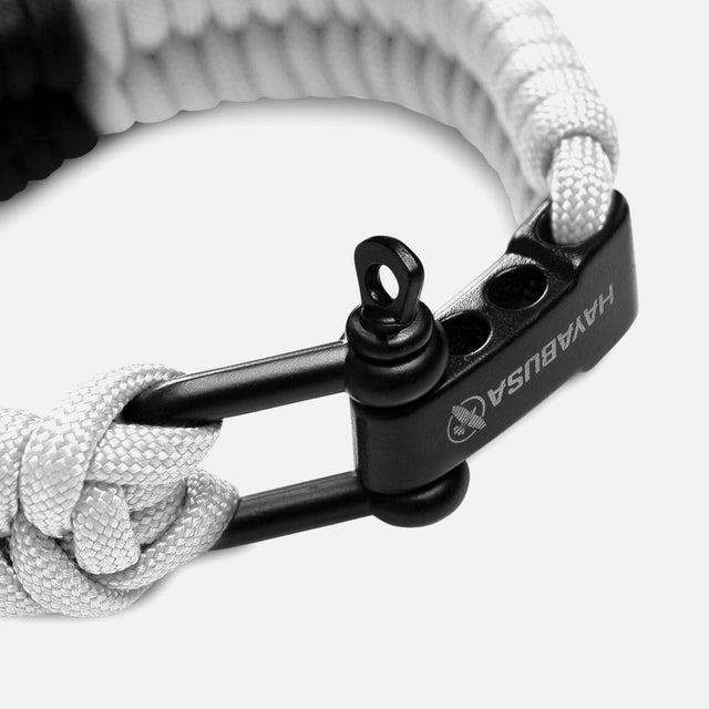 Pulseira de Jiu Jitsu Hayabusa Paracord – Branco