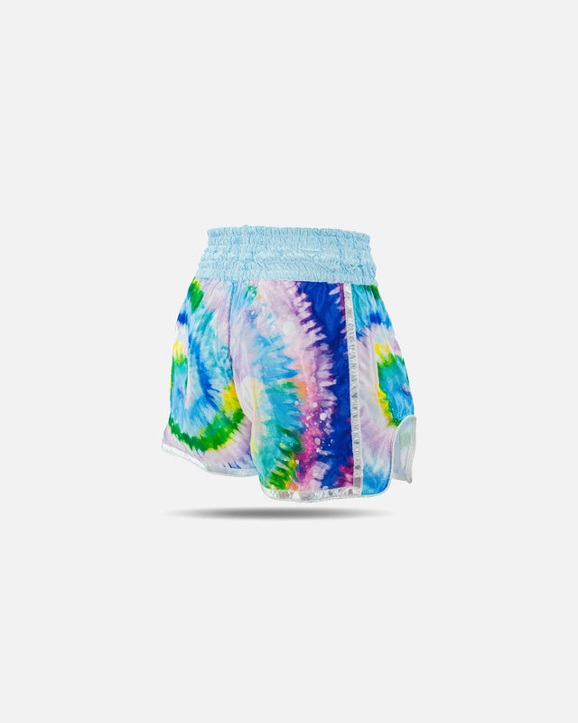 Booster Muay-Thai-Shorts TBT Swirl – Blau