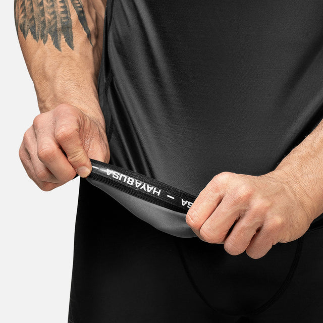 Hayabusa Rashguard Geo Kurzarm – Grau