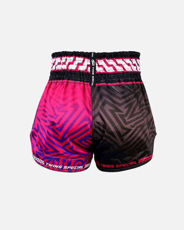 Pantalones de Muay Thai Twins TTBL Maze – Rosa