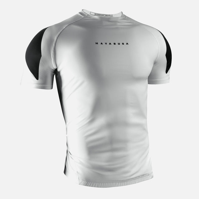 Hayabusa Rashguard Pro Ranked Krátký rukáv – Bílý