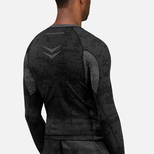 Rashguard Hayabusa Ranked Maniche Lunghe – Nero