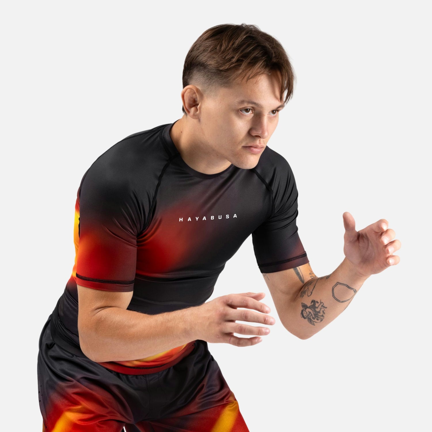 Rashguard Hayabusa Apex Nova Manga Curta – Laranja