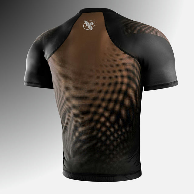 Rashguard Hayabusa Pro Ranked Maniche Corte – Marrone
