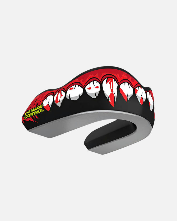 Damage Control Mouthguard Extreme Impact Series Bleeding Fangs – Black/Red