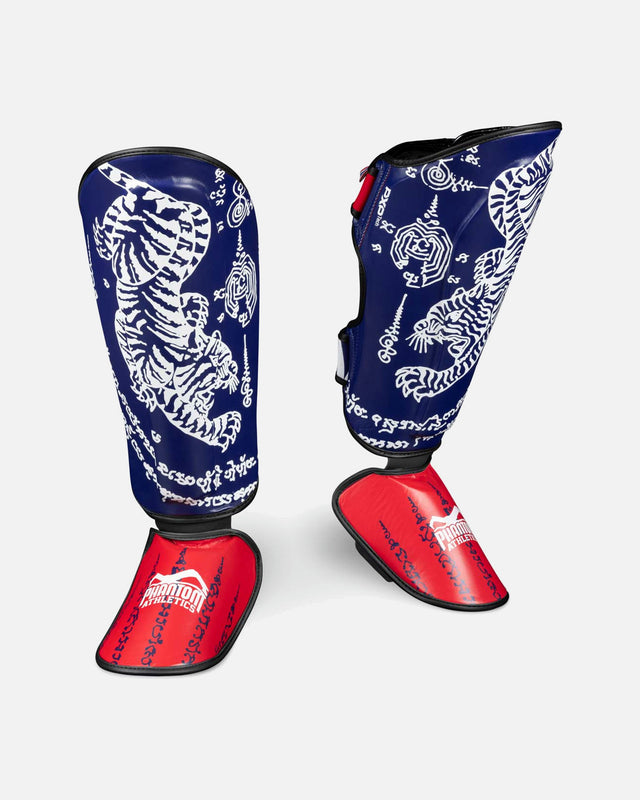 Espinilleras Phantom Athletics Muay Thai – Azul