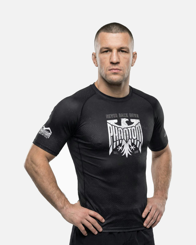 Phantom Athletics Rashguard Germany Eagle Korte Mouwen - Sort