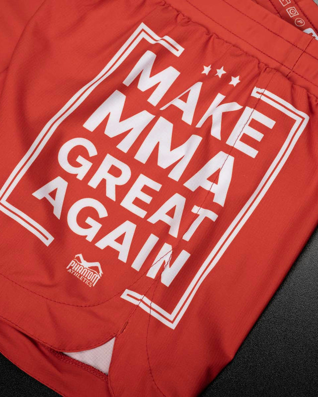 Phantom Athletics MMA Shorts Fusion-R Make MMA Great Again - Rood