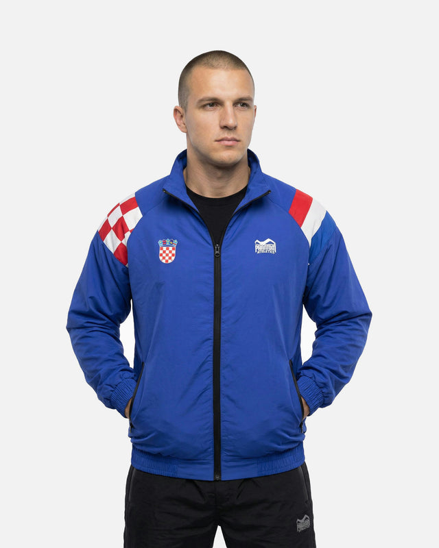 Phantom Athletics Tréninková bunda DMC Team Croatia – Modrá/Červená/Bílá