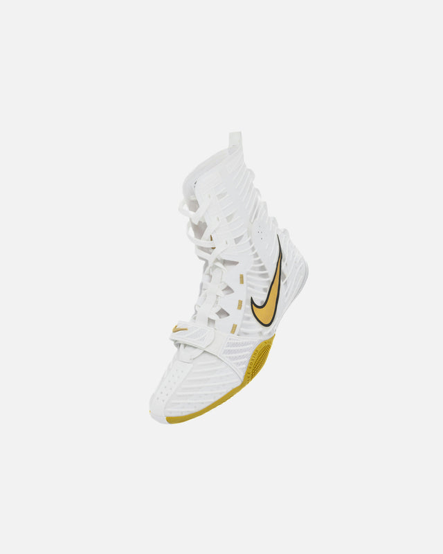 Botas de boxe Nike HyperKO 3 – Branco/Ouro