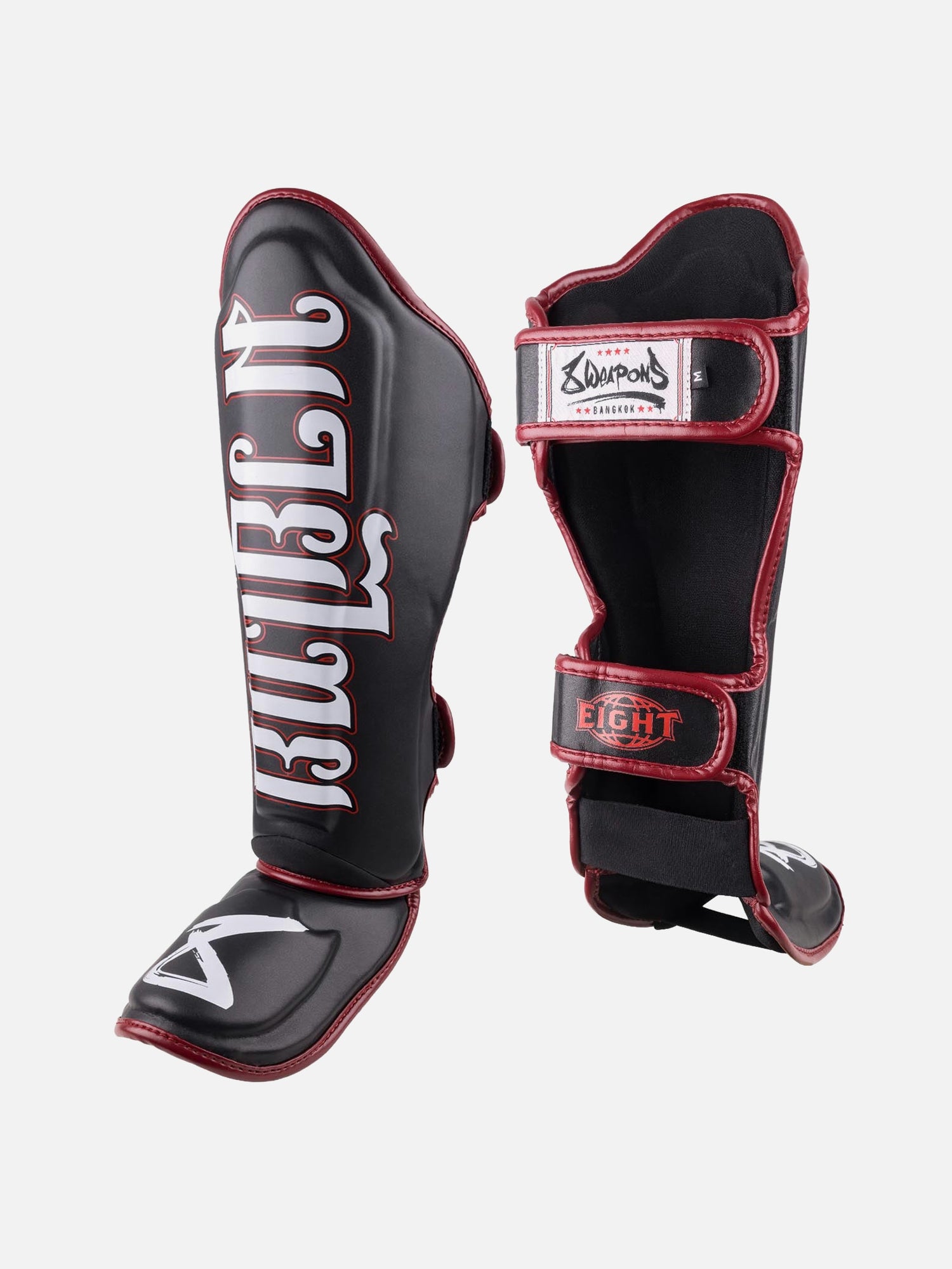 Espinilleras 8 WEAPONS Bangkok – Negro/Blanco