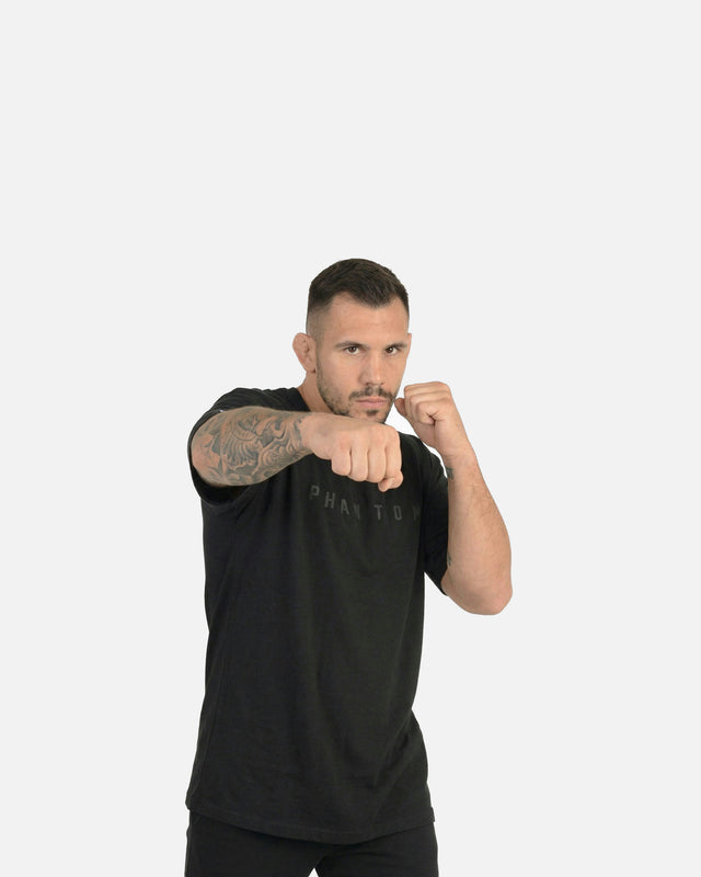 Trička Phantom Athletics Vantage Oversize – Černé