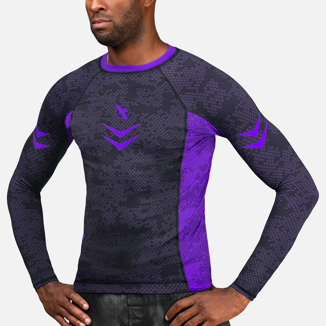 Rashguard Hayabusa Ranked Maniche Lunghe – Viola