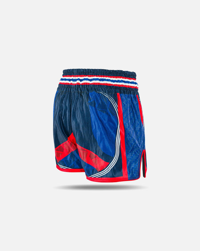 King Pro Boxing Muay Thai shorts Flag – Blå