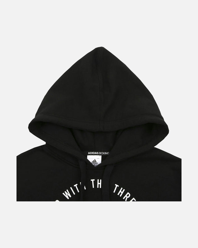 Débardeur à capuche Adidas Community Boxing – Noir/Blanc