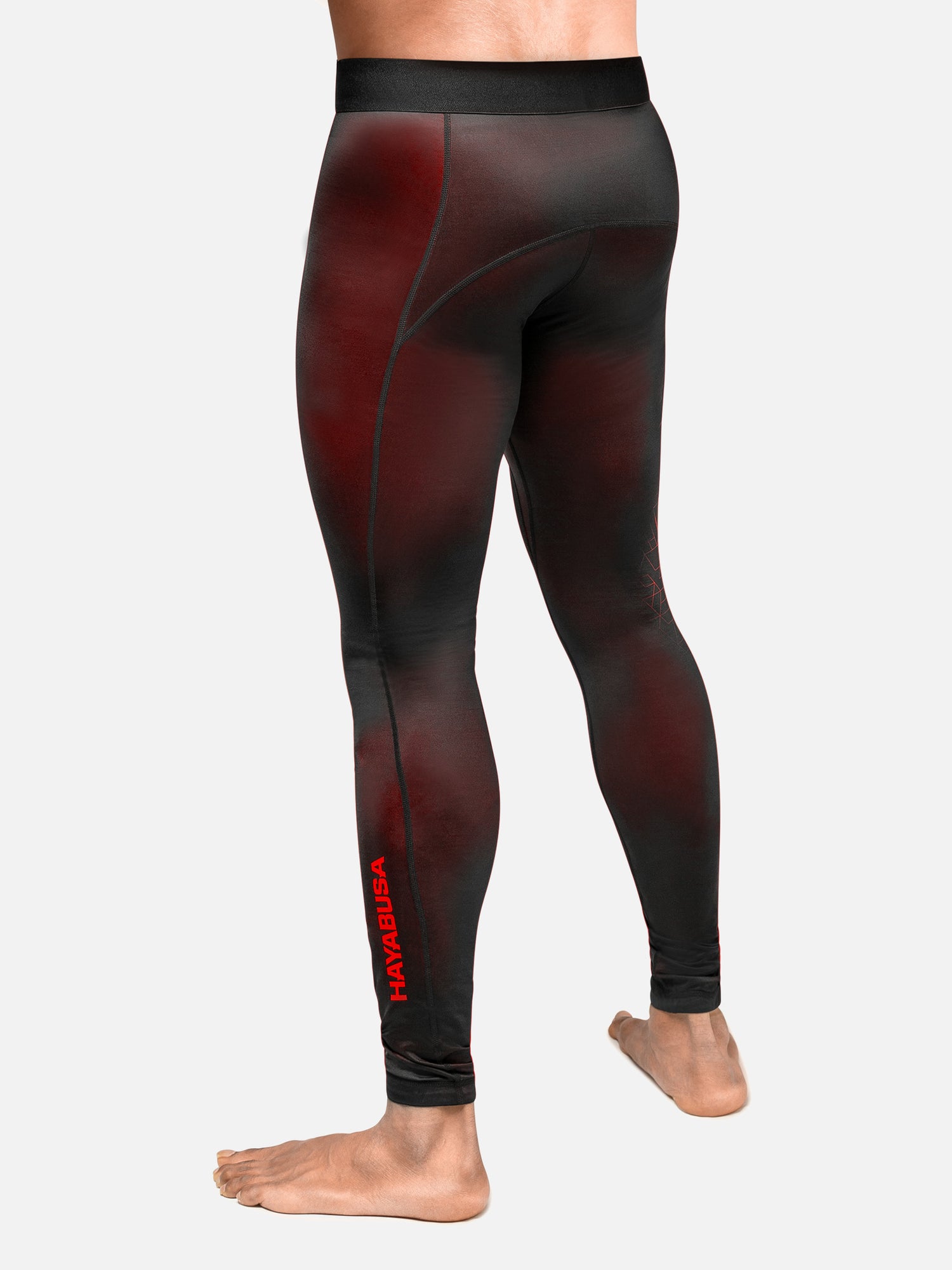 Hayabusa Kompressionsshorts Geo – Rot