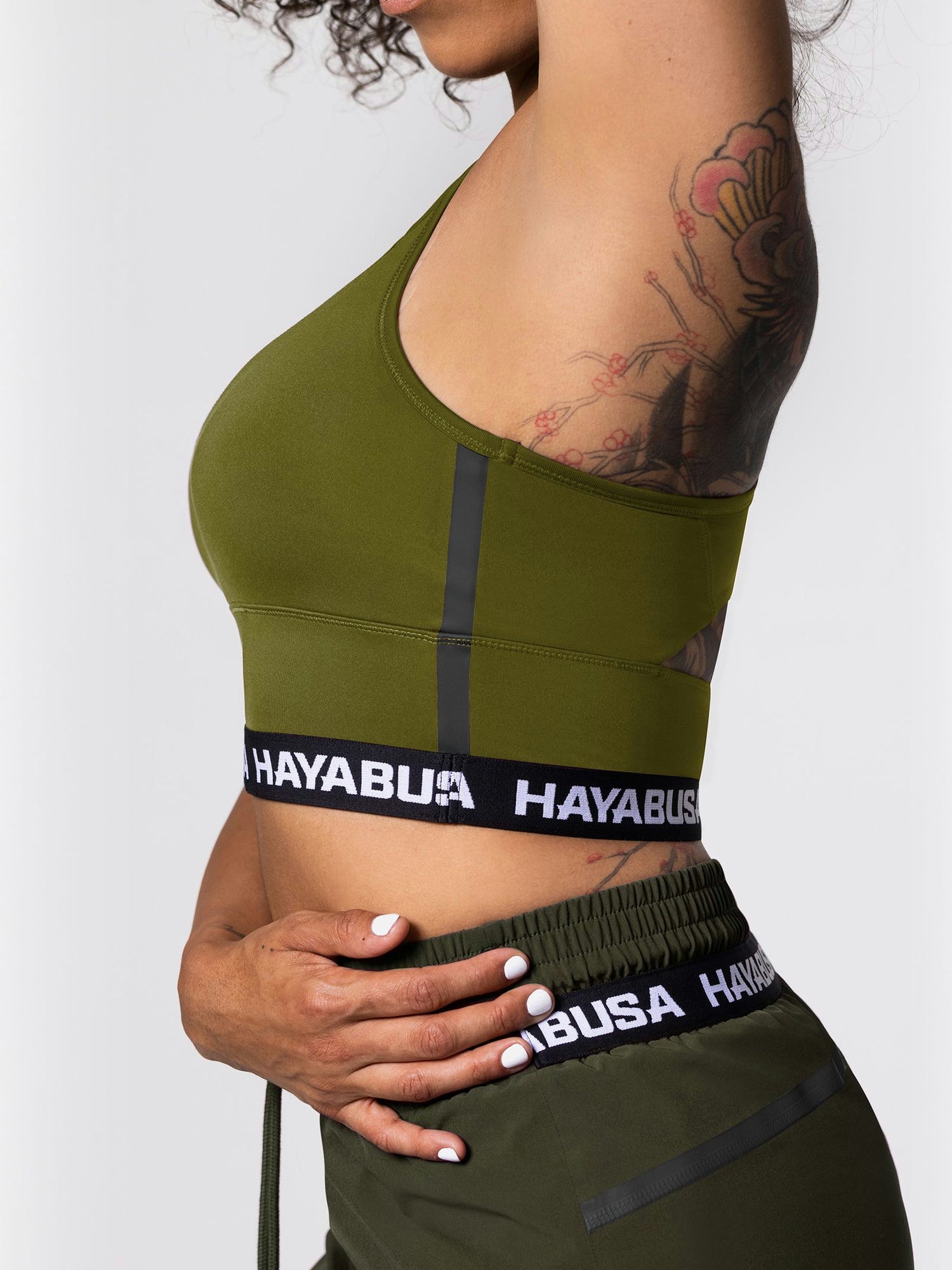 Hayabusa Sport BH Crossback til kvinder - Oliven