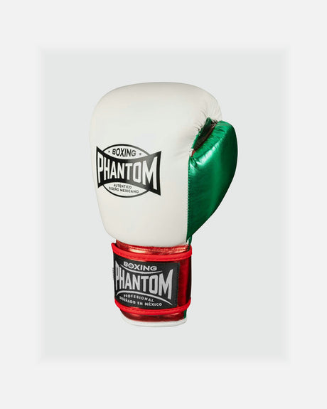 Rękawice bokserskie Phantom Athletics Mexico – Białe/Zielone/Czerwone