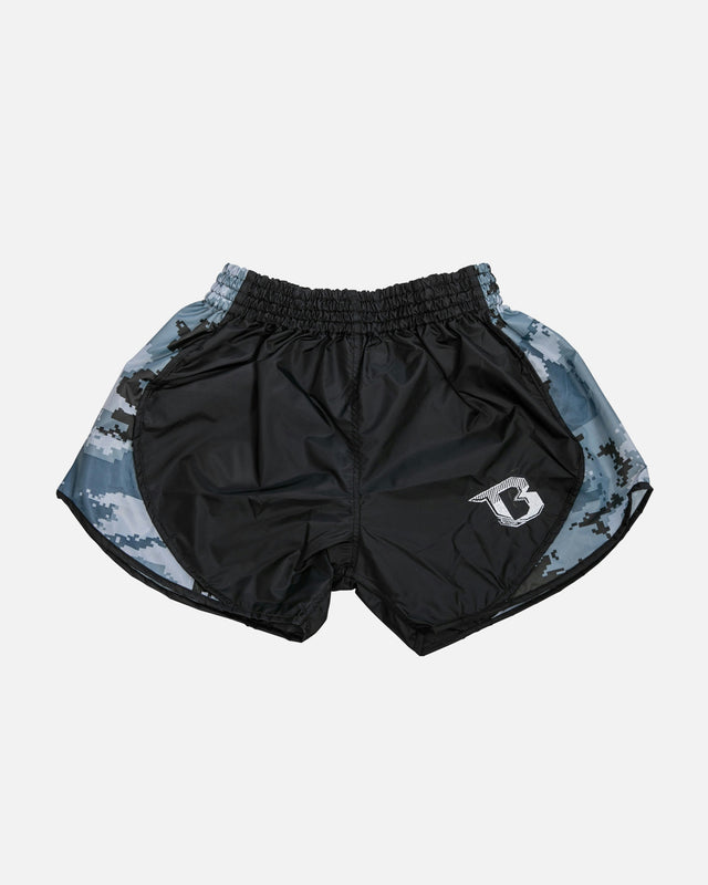 Calções de Muay Thai Booster Retro Hybrid – Cinzento