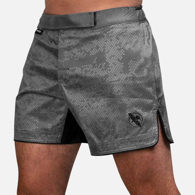 Hayabusa MMA-shorts Hex Mid-Thigh – Grå