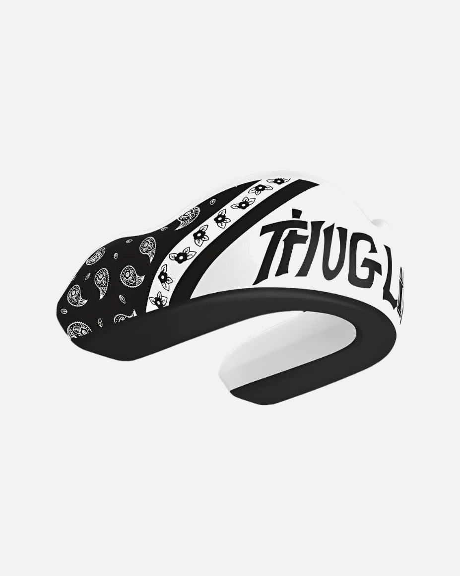 Protetor bucal Damage Control Extreme Impact Series Thug Life – Preto/Branco