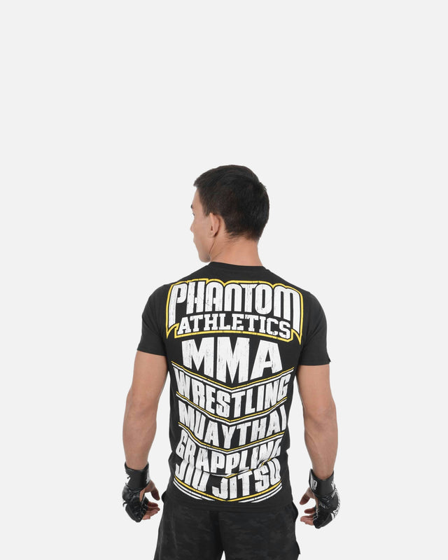 T-Shirt Phantom Athletics MMA Sports – Noir