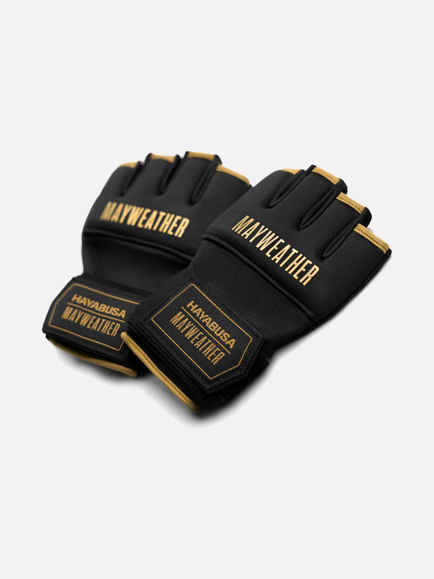 Mănuși interioare Hayabusa x Mayweather Deluxe Quick Wraps – Negru/Aur
