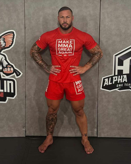 Phantom Athletics MMA Shorts Fusion-R Make MMA Great Again – Red