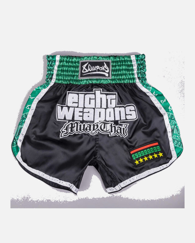Shorts de Muay Thai 8 WEAPONS West Coast – Vert