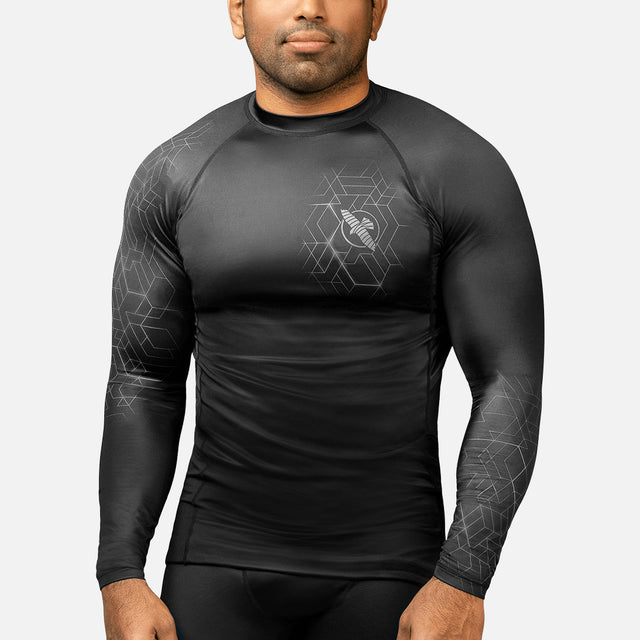 Hayabusa Rashguard Geo Dlouhé rukávy - Šedý