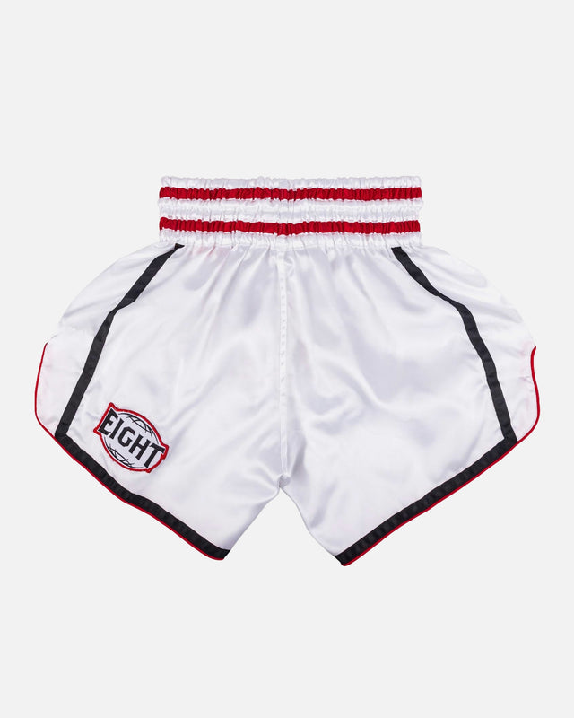 Muay Thai trenky 8 WEAPONS Bangkok – Bílé/Černé