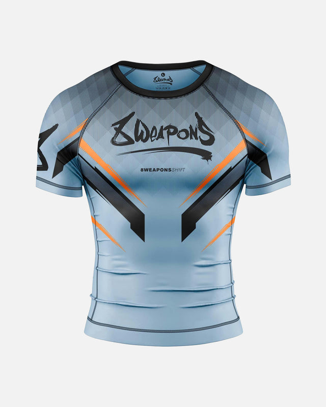 Rashguard 8 WEAPONS Shift – Gris glace/Orange