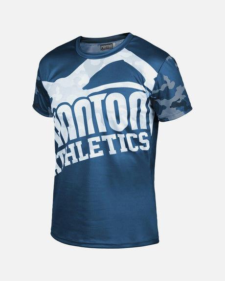 Phantom Athletics Trainingsshirt EVO Warfare – Marineblauw Camo